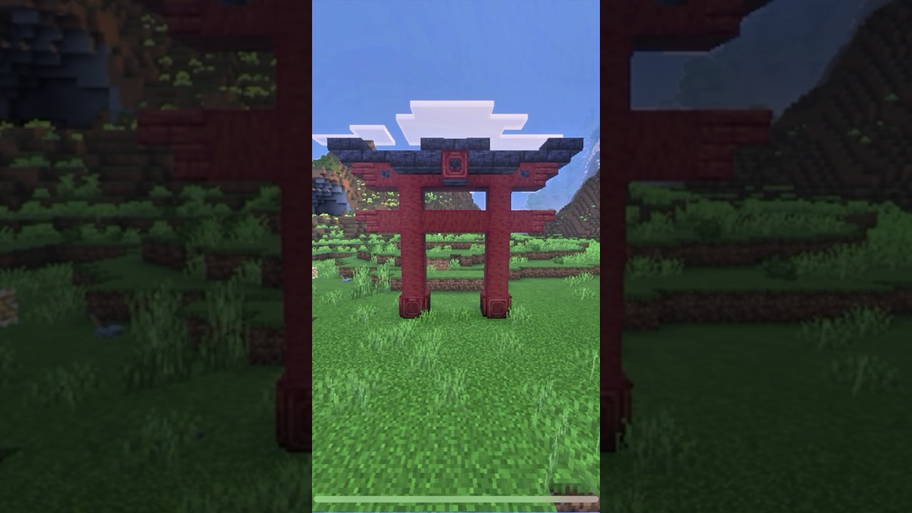 Minecraft Torii Gate Build #minecraft #gaming #shorts #viral #trending