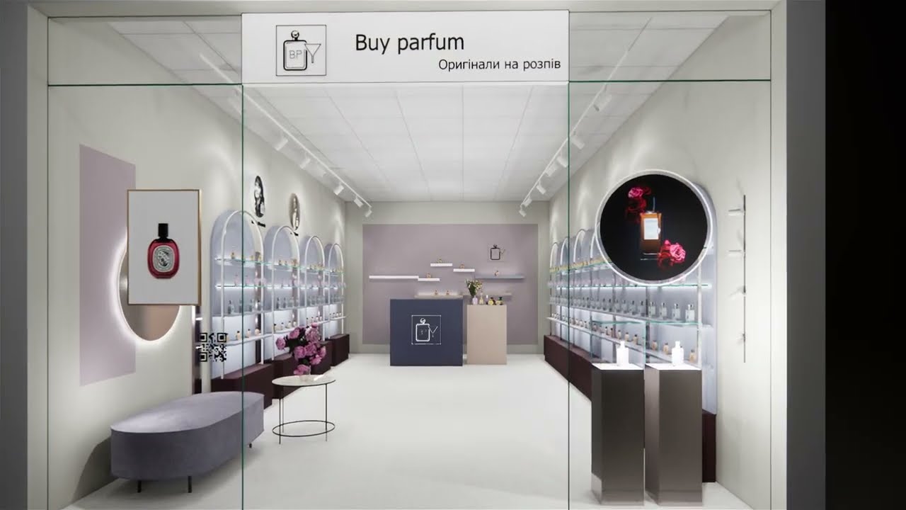 Дизайн концепція магазину нішевої парфюмерії Buy Parfume