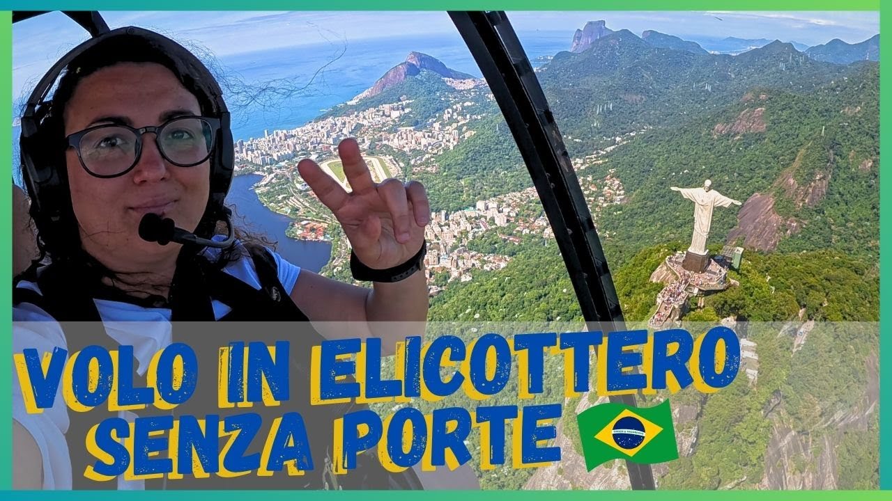 IN VOLO SU UNA DELLE 7 MERAVIGLIE DEL MONDO, IL CRISTO REDENTORE - VOLO SENZA PORTE A RIO DE JANEIRO