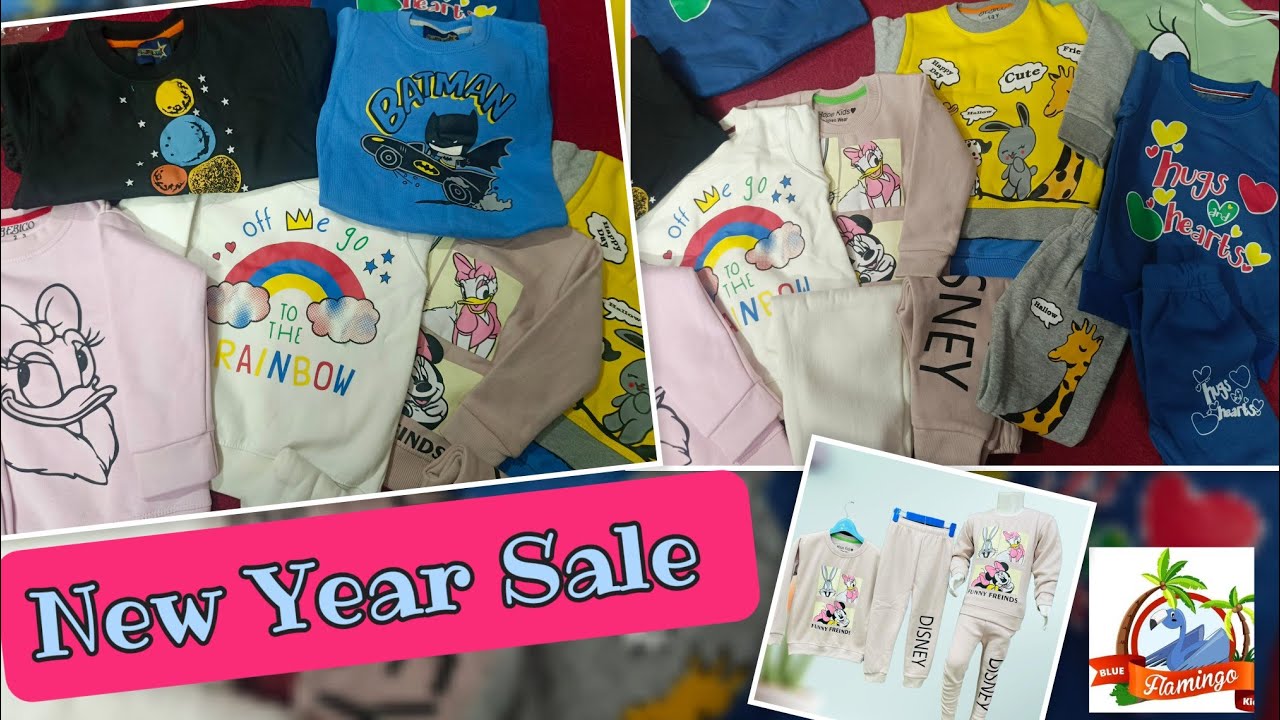 New year Sale! Biggest sale of 2026! Sale on Kids dresses! Blue flamingo clothing store