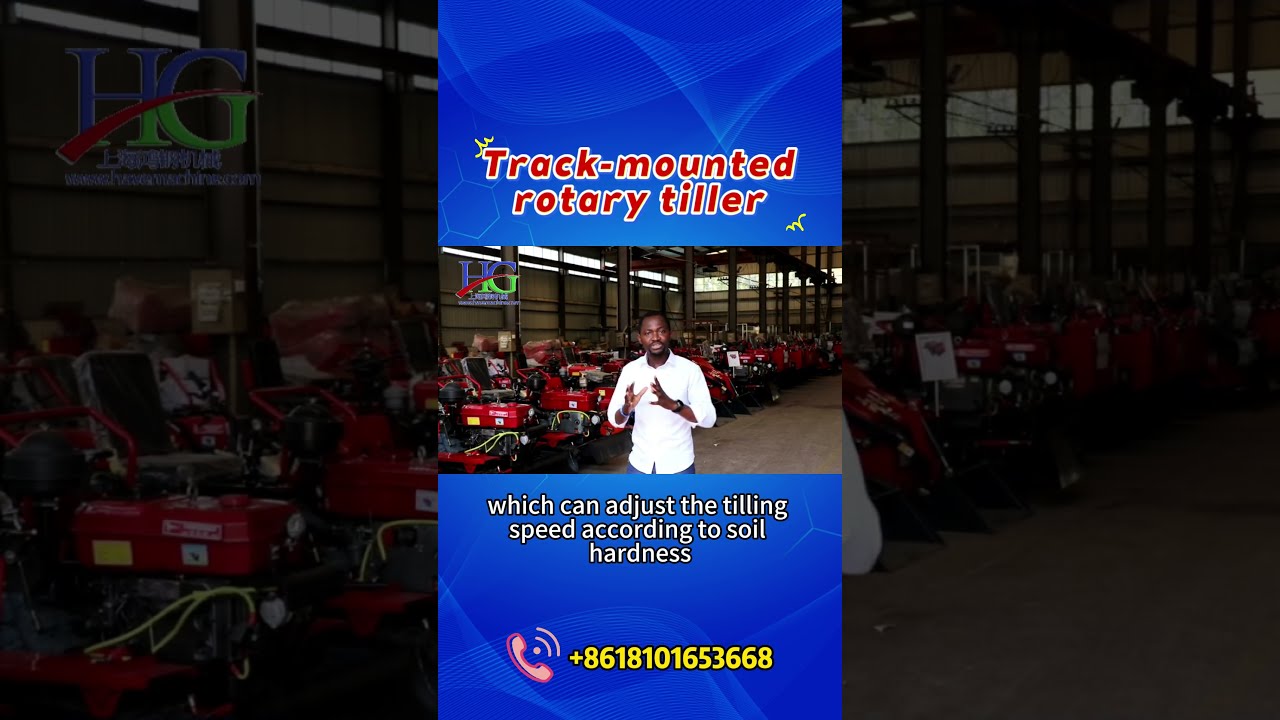Honggang Track mounted rotary tiller machinery  #automobile #machinetransport #agriculturalmachinery
