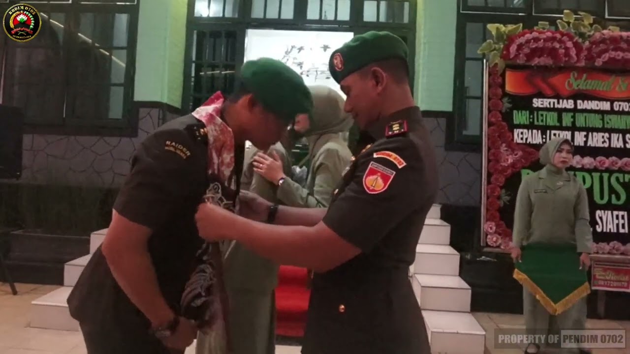 Tradisi Penyambutan dan Pelepasan Komadan Kodim 0702/Purbalingga