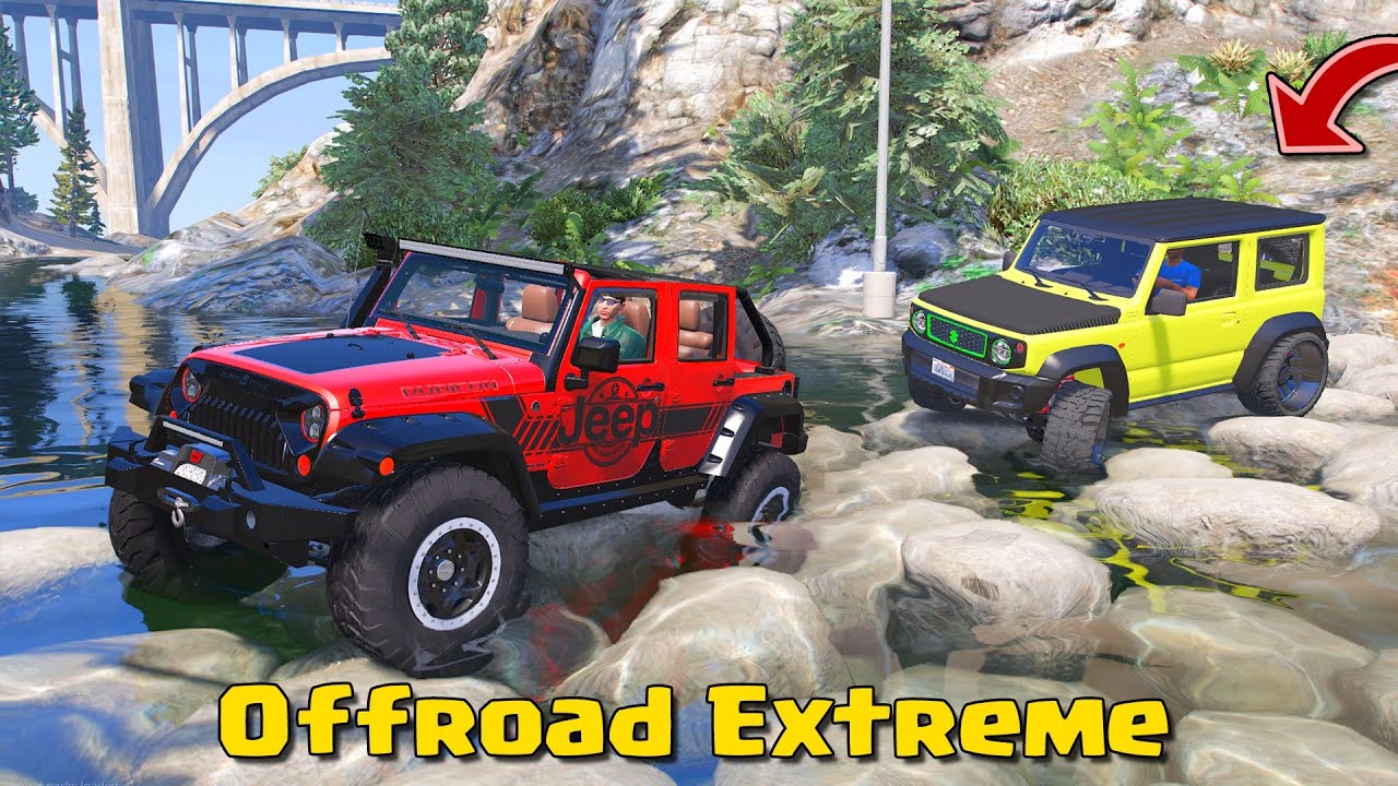 OFFROAD JALUR SULIT PAKAI RUBICON Di GTA 5 Indonesia