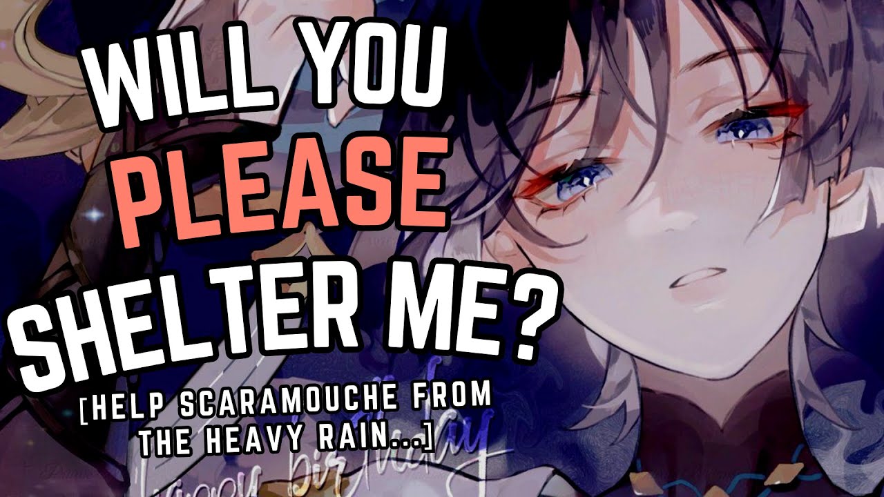 Your cute neighbor Scara is stuck in heavy rain! Help him?! [Scaramouche x Listener ASMR]