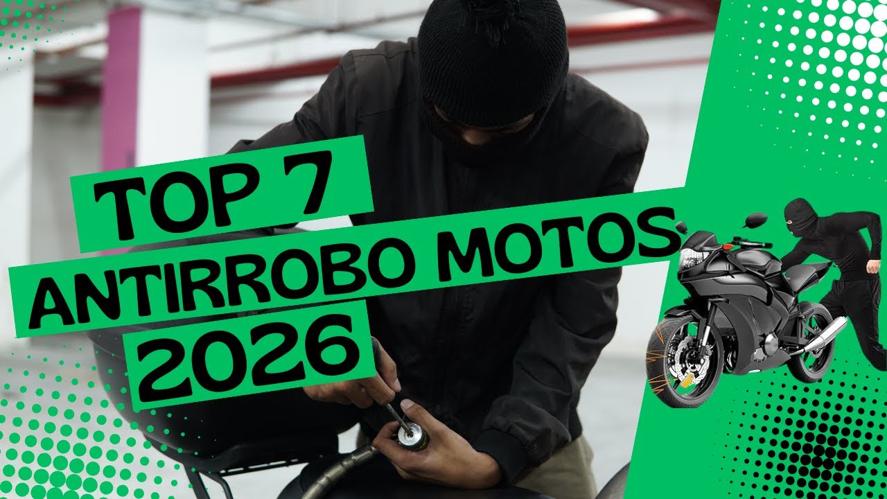 Top 7 Antirrobos para Motos 2026 | Los Mejores Candados, Alarmas y GPS