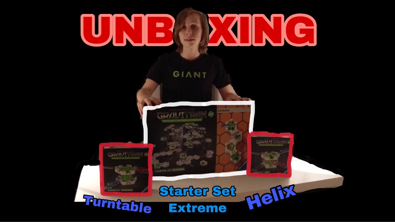 Gravitrax Starter Set Extreme + Helix + Turntable Unboxing