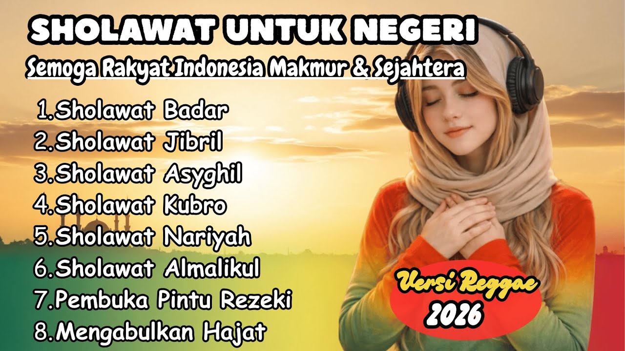 Saat Hati Gelisah, Dengarkan Ini | Sholawat Versi Reggae Penenang JIwa.
