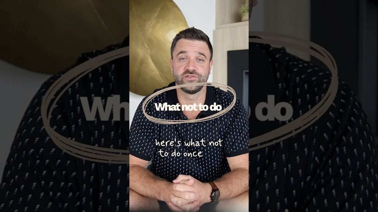 What NOT to do Before Closing Day