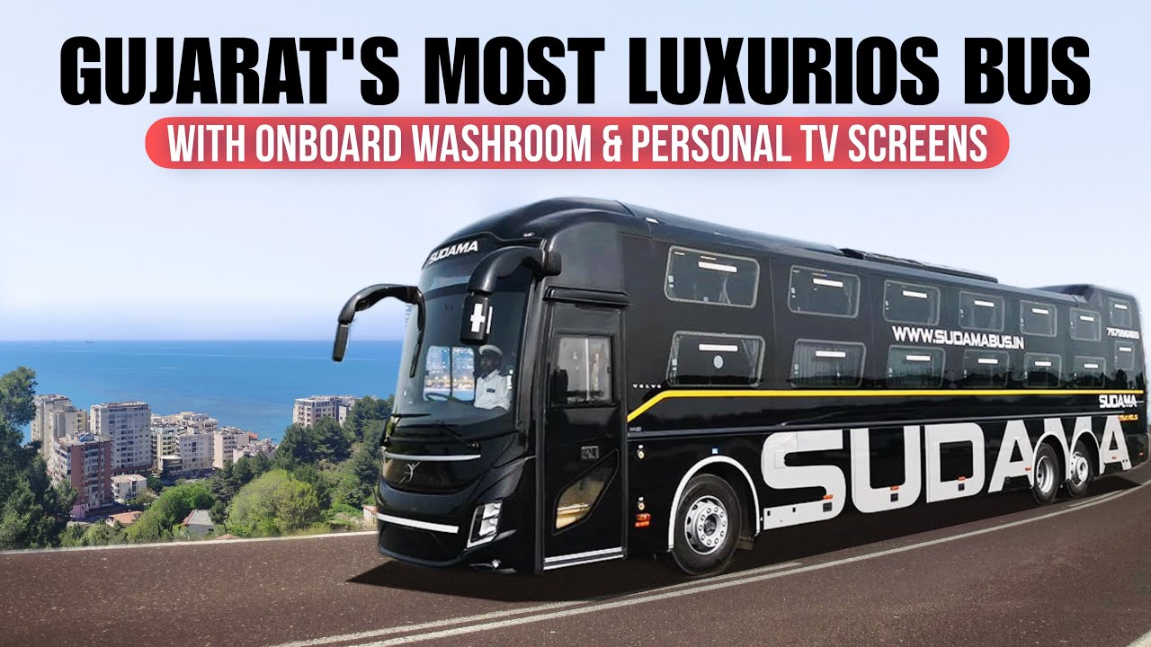 Ahmedabad To Porbandar In Sudama Travels Brand New Luxurious Volvo Sleeper Bus 