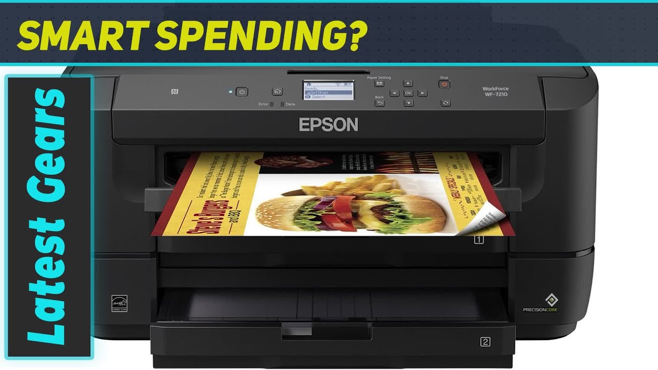 Epson WorkForce WF-7210 Wireless Wide-format Inkjet Printer - Best Printer for Wide-Format