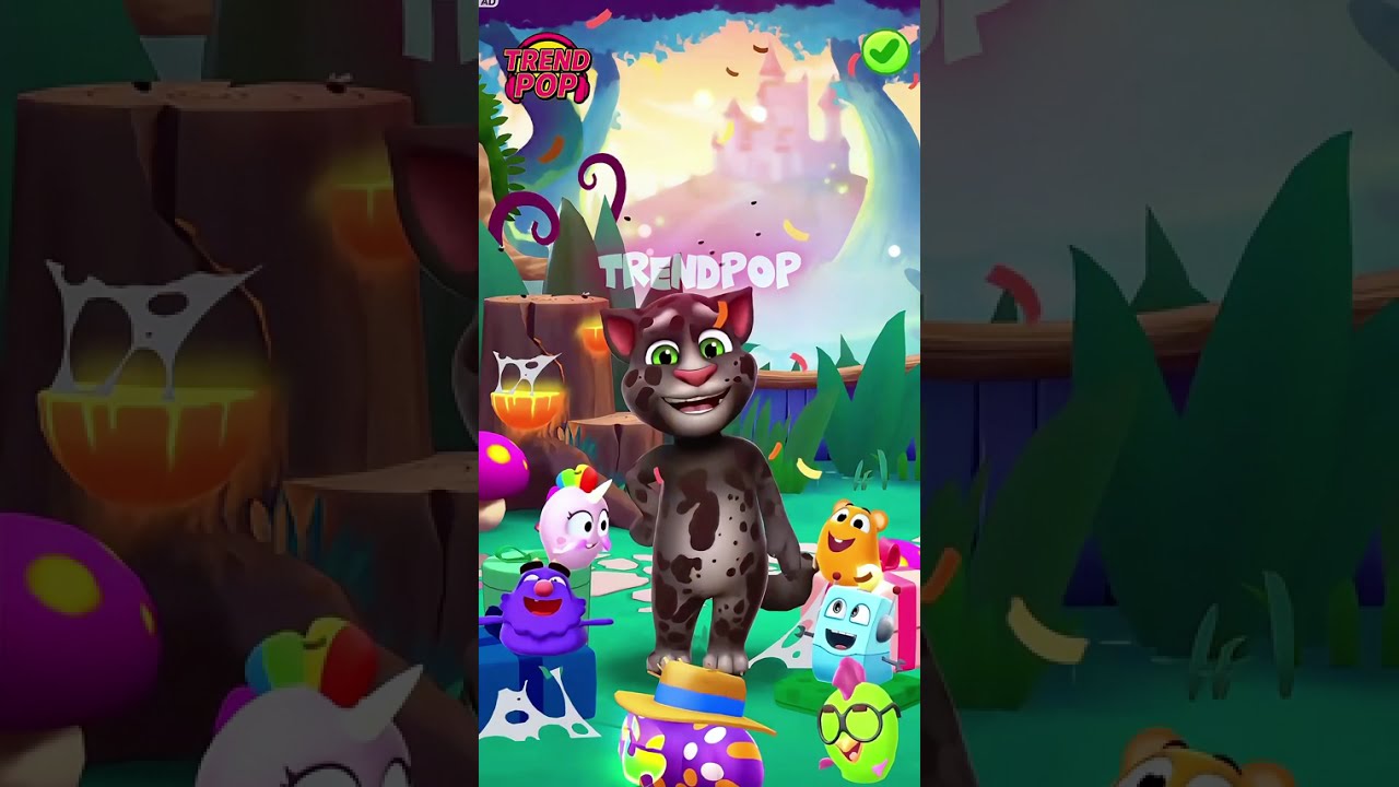My Talking Tom Funny Gameplay 😾😾 | Fun Cartoon Game 65
