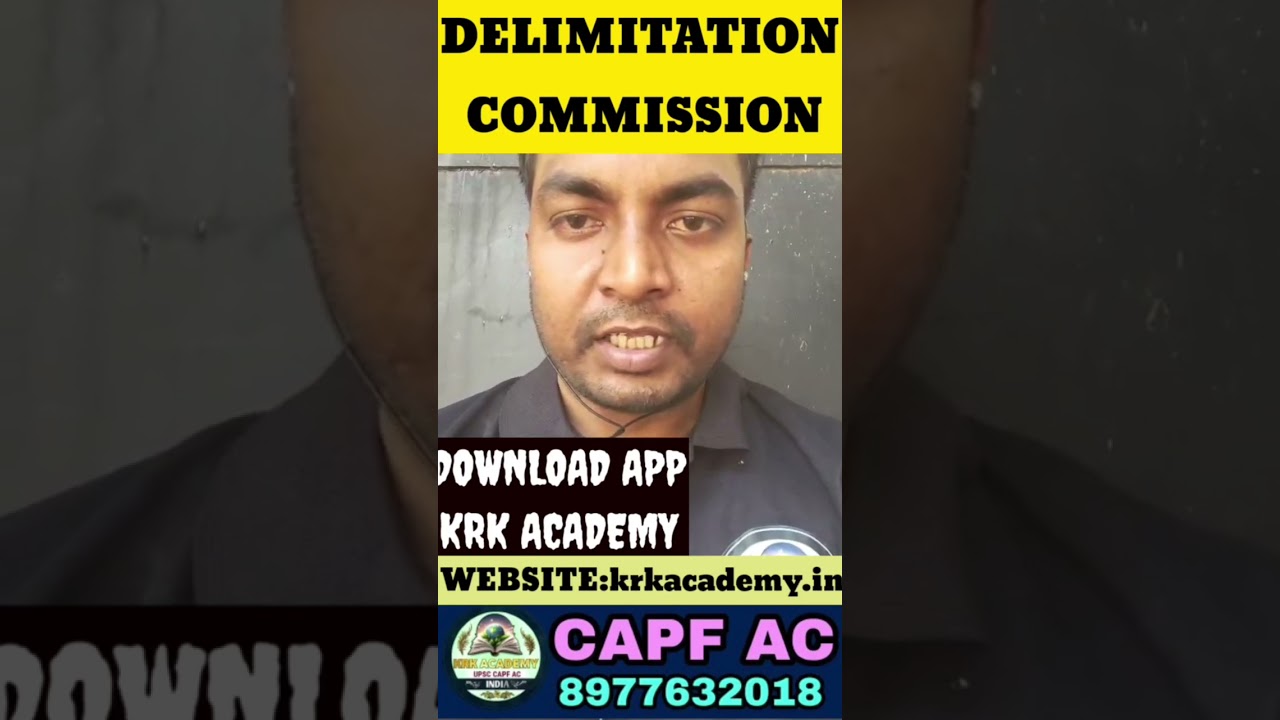 Delimitation Commission Capf Ac 2025 paper-2  | Krk Academy Online Classes | 