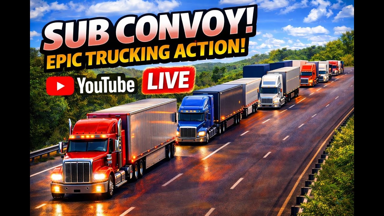 SUB CONVOY LIVE 🚛🔥 | Epic Trucking Action on Highway
