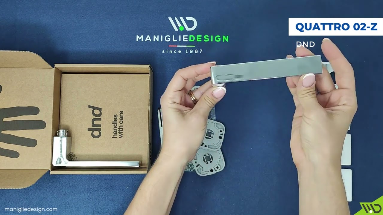 Maniglia per porta Quattro 02-Z DND Handles Unboxing - Manigliedesign.com