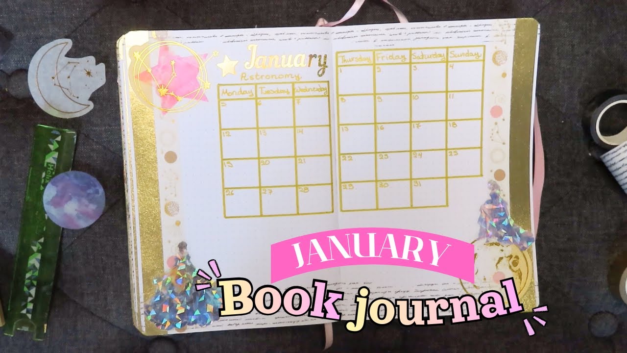 Reading Journal Setup | January Calendar