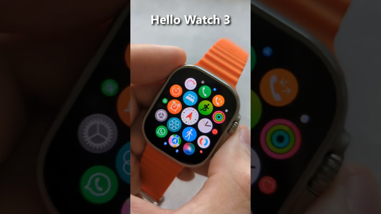 Hello Watch 3 VS HK8Pro MAX Gen2 Black VS W69 Plus