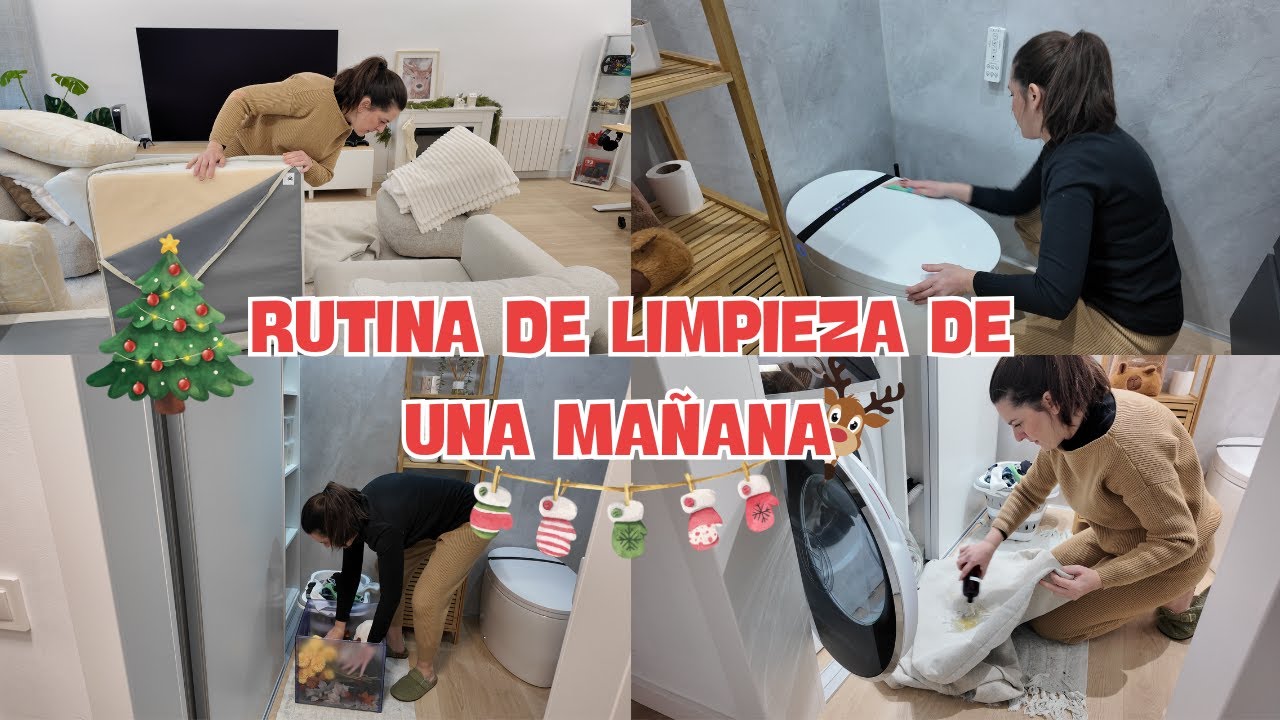 Rutina de LIMPIEZA  en la MAÑANA 🫧🧽
