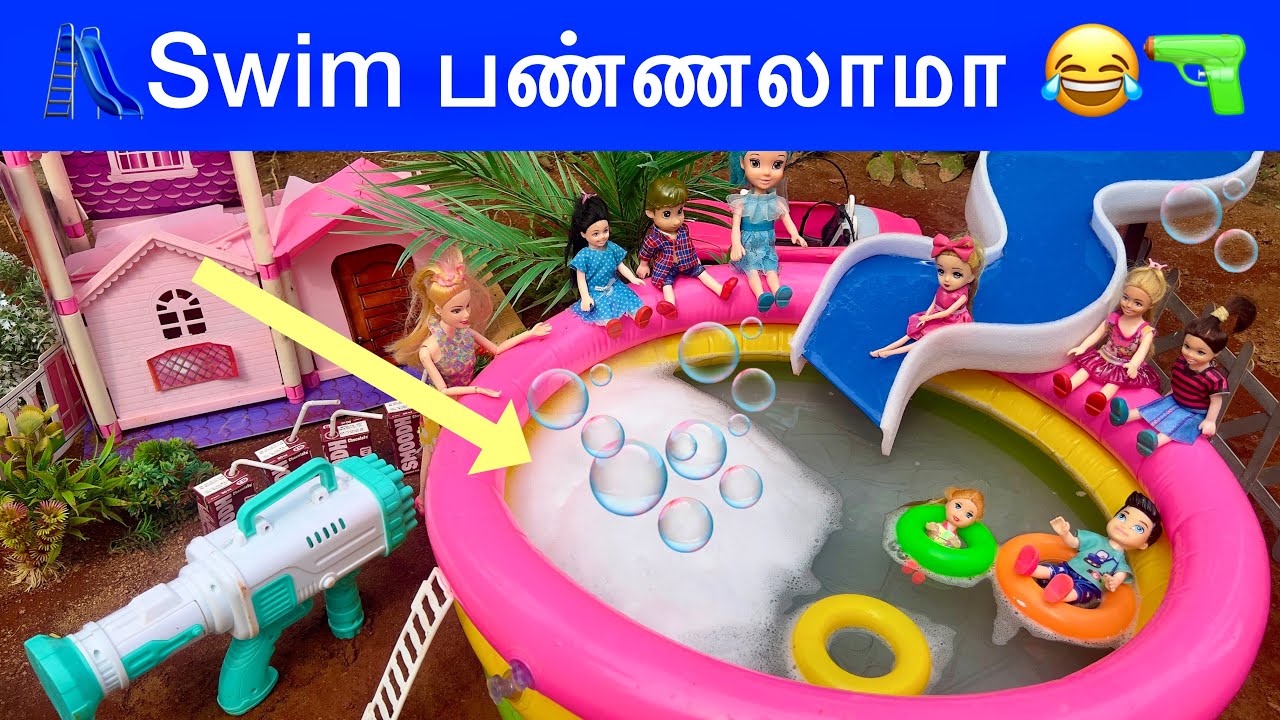 வசந்த காலம் Episode - 355 | Angel வீட்டில் 🧼bubbles Swimming Pool | Classic Barbie Show in Tamil