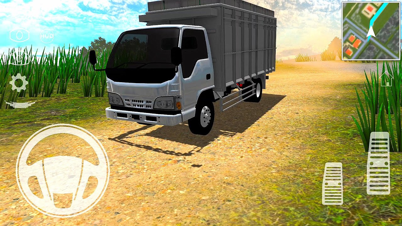 Truk Isuzu ELF NKR Angkut Kayu dan Hebel | M Truck Simulator ID