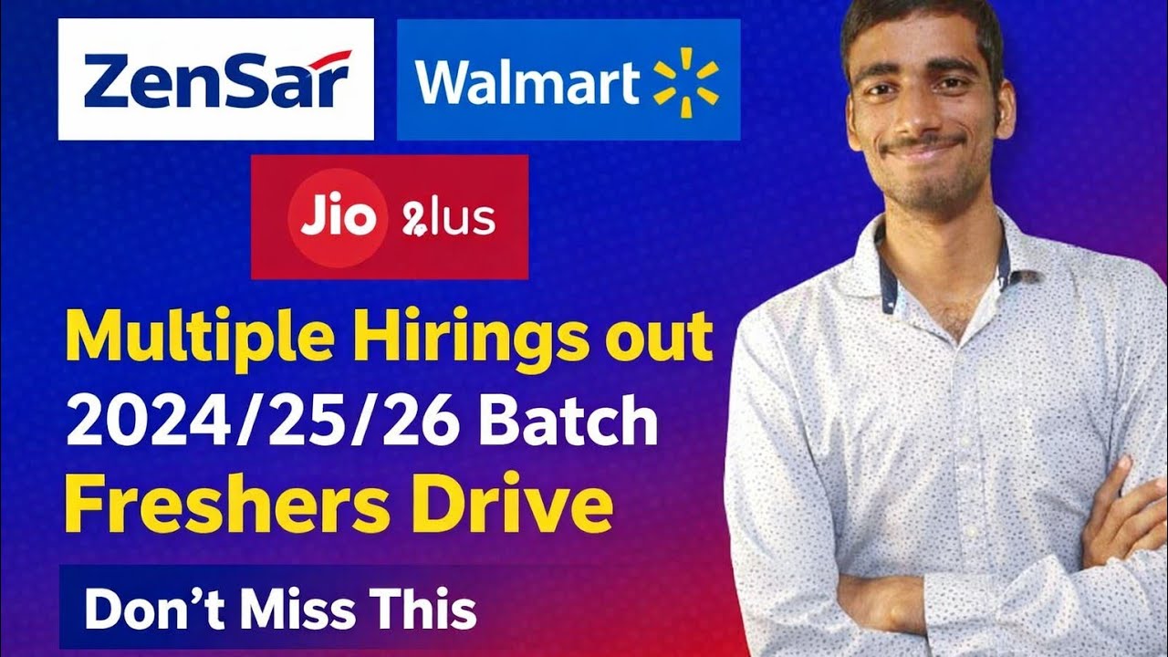 Zensar, Walmart, Jio Hiring 2026 🎯 Freshers Drive | Apply Now!