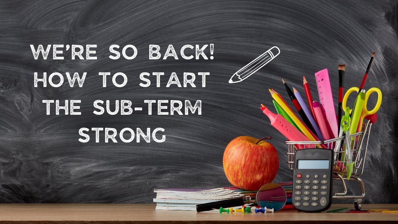 We're so Back! How to Start the Sub-Term Strong