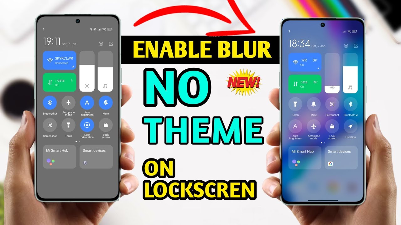 🚨 New Way To Blur Control Centre Without Using Theme On Lockscren | Blur Control Center In Miui 14