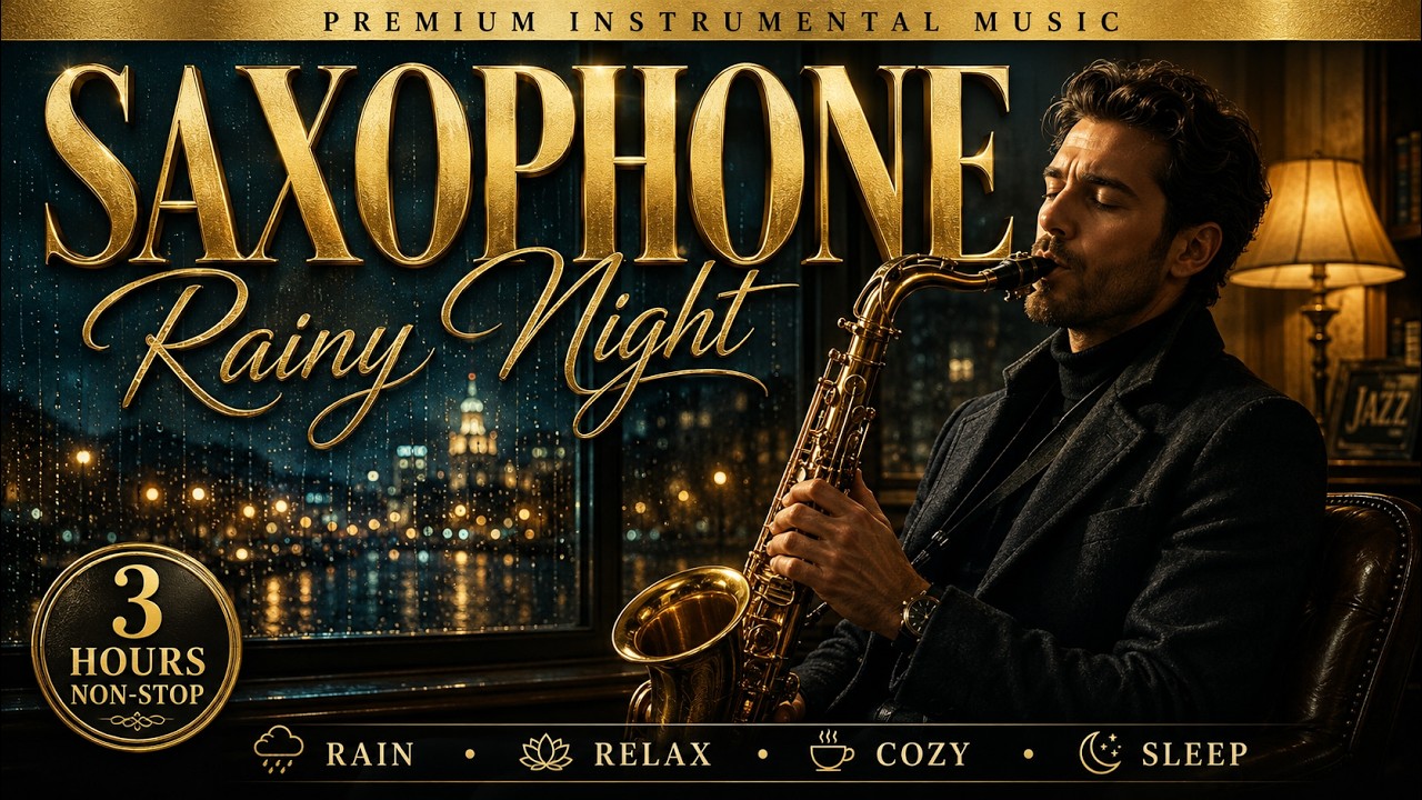 Romantic Saxophone Jazz 2026 🌧️ Rainy Night Romance | Emotional Sax to Relax & Sleep