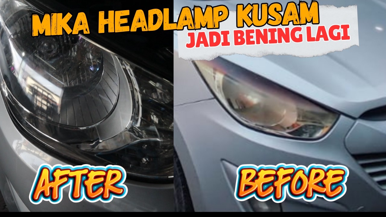 Poles Mika Headlamp Kusam jadi Bening Lagi Seperti Baru