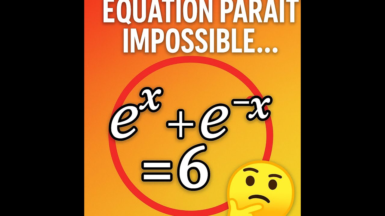 Cette équation exponentielle paraît impossible… mais regarde bien ! #maths #equation #exponential