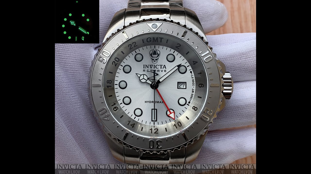 Мужские часы Invicta 29726 Reserve Hydromax Pro Diver Swiss GMT Quartz