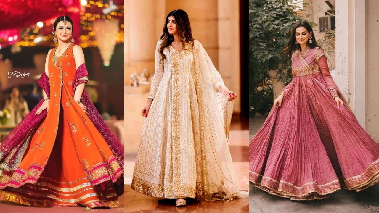 Beautiful Angrakha Style Frocks & Kurtis for Weddings | Latest Angrakha Dress Ideas For Wedding