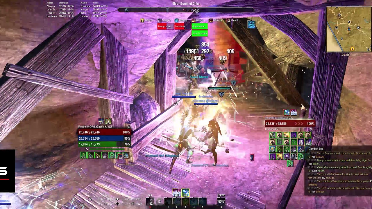 [ESO-PVP] Magicka Warden Smallcale Groupplay 