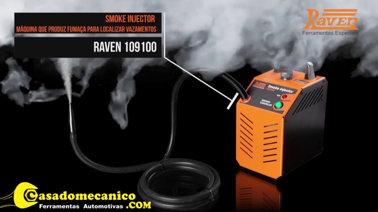 Smoke Injector Máquina de fumaça Detectora de Vazamentos Raven 109100 - Casa do Mecânico