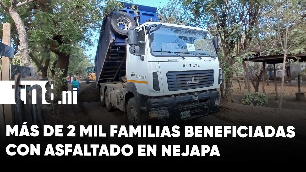 Más de 2 mil familias beneficiadas con asfaltado en Nejapa