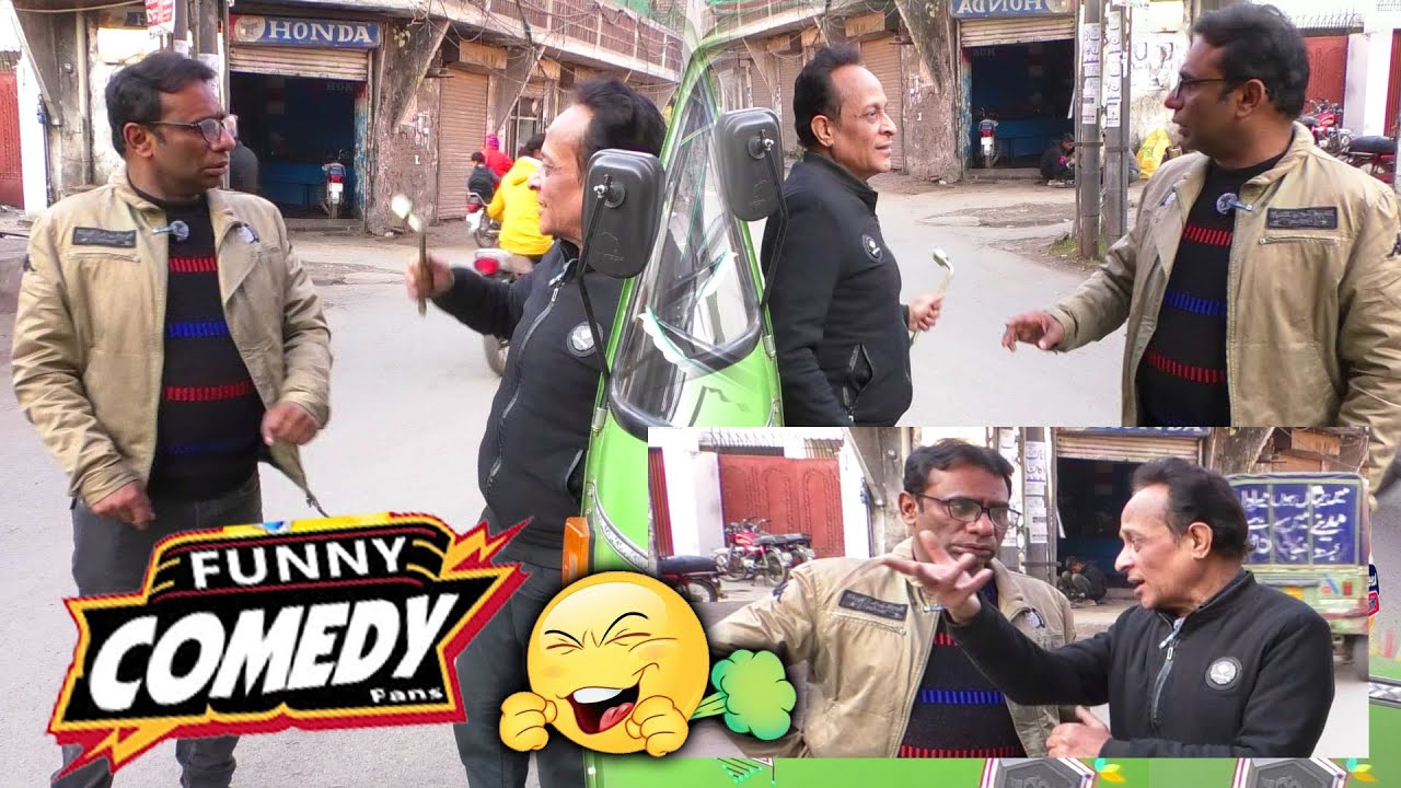 new funny show || riksha wale da rola || azeem vicky vs diwana jee || comedy show