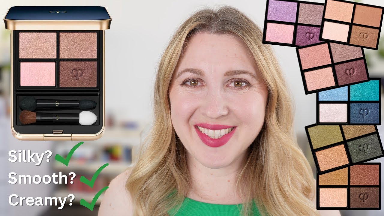 Cle de Peau Eyeshadow Quads Swatches, Review, & Comparisons