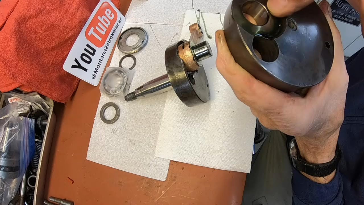 Suzuki TS185 Crankshaft assembly and true