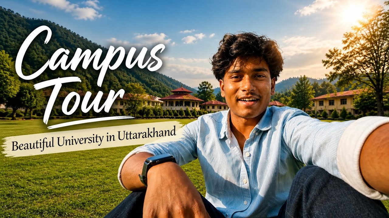 HNBGU Chauras Campus : Beautiful Campus in uttarakhand | central university #hnbgu #campusview