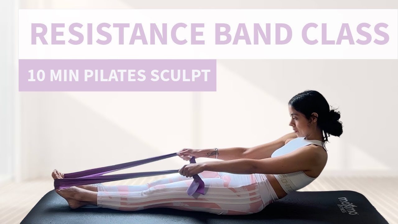 10 Min Resistance Band Pilates | Full Body Low Impact Workout (At Home)