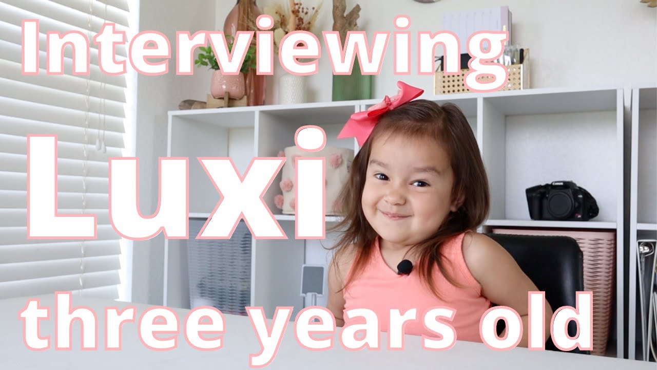 Interviewing my 3 year old