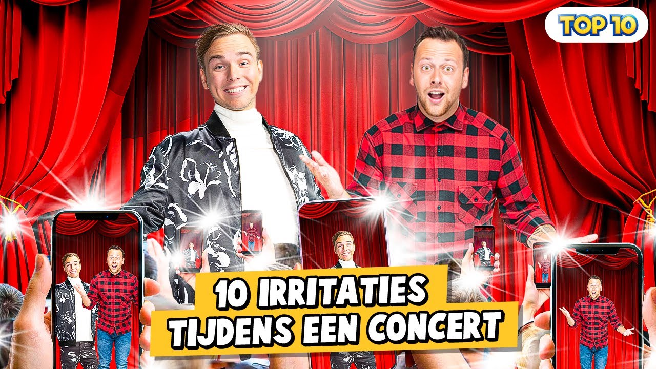 10 IRRITATIES TIJDENS EEN CONCERT!