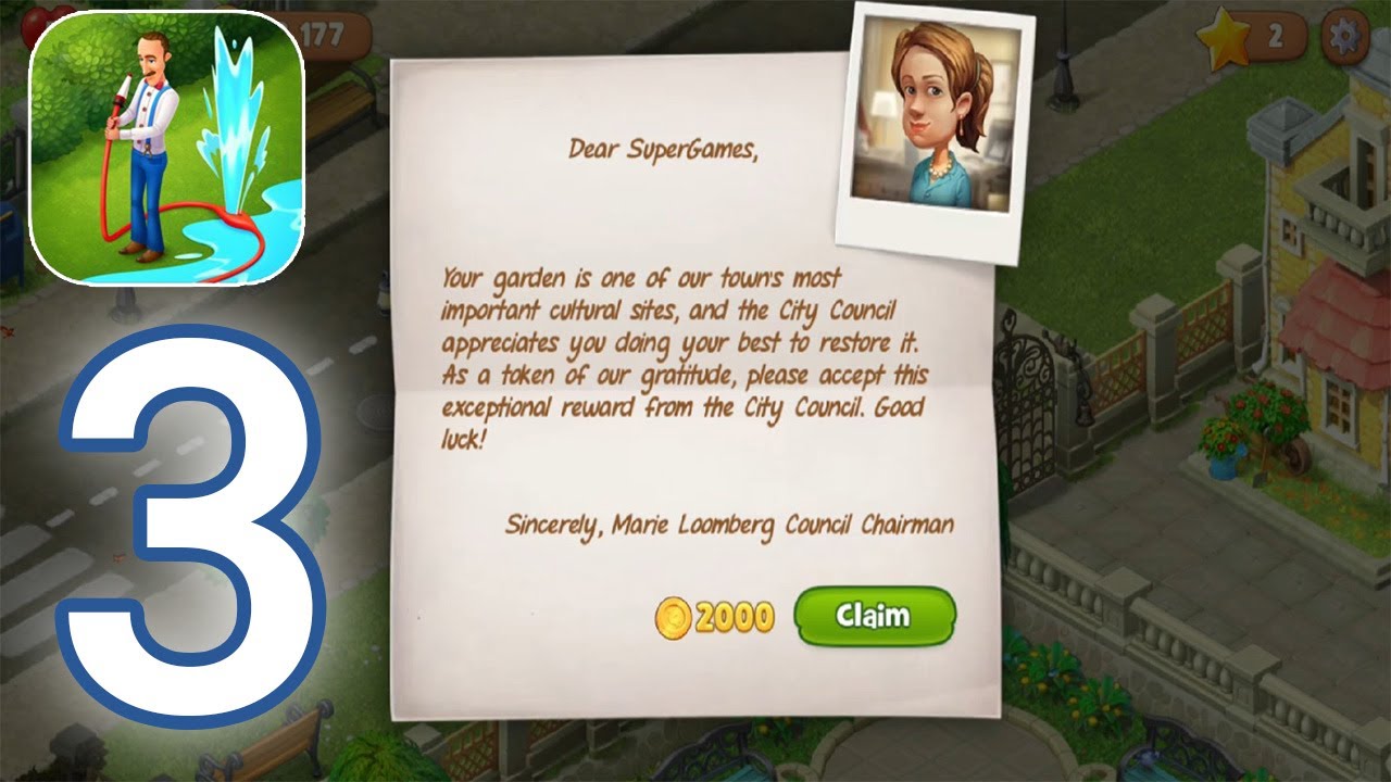 Gardenscapes - Gameplay Walkthrough Part 3 - Day 1 Level 10 Completed (iOS, Android)