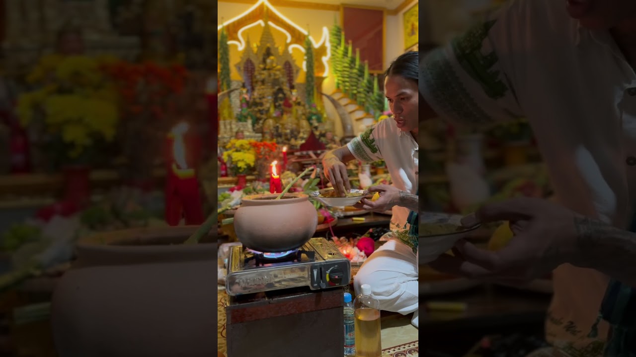 ធ្វើពិធីកិច្ចស្លក្រមួនស្នេហ៍មហានិយមVideo hồi ng&agrave;y rằm Luyện sap ￼￼ng&atilde;i ￼#សាក់យ័ន្តខ្មែរ #yantkhmer