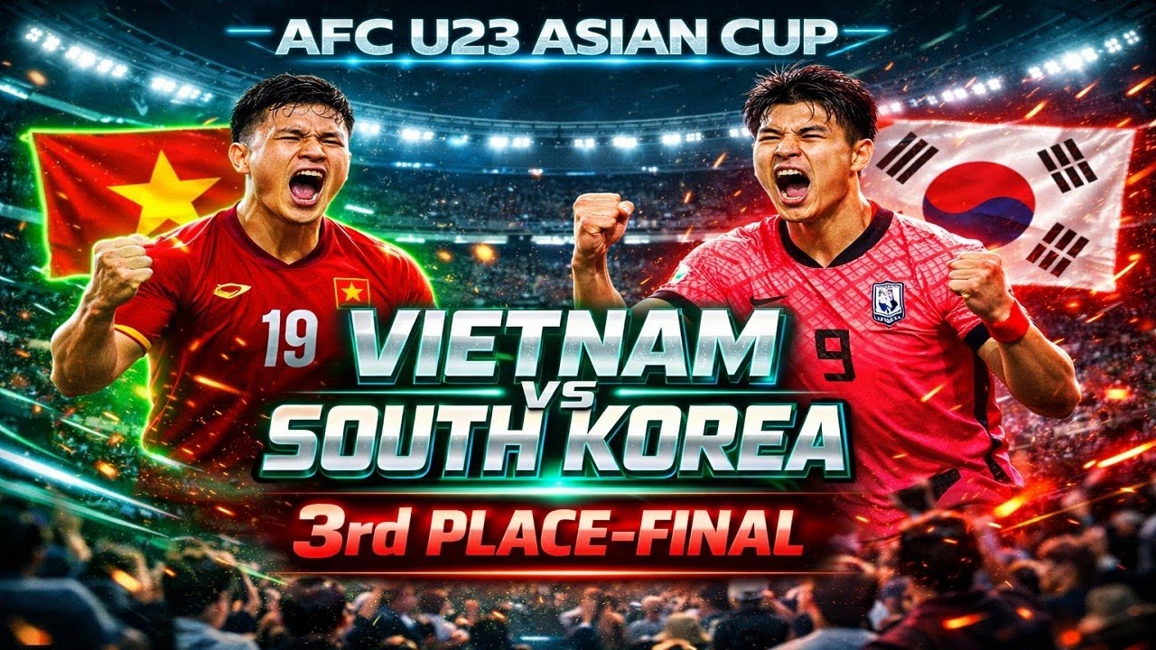 Vietnam vs South Korea AFC U23 Asian Cup 3rd Place-Final | Goals, Highlights & Match Predictions