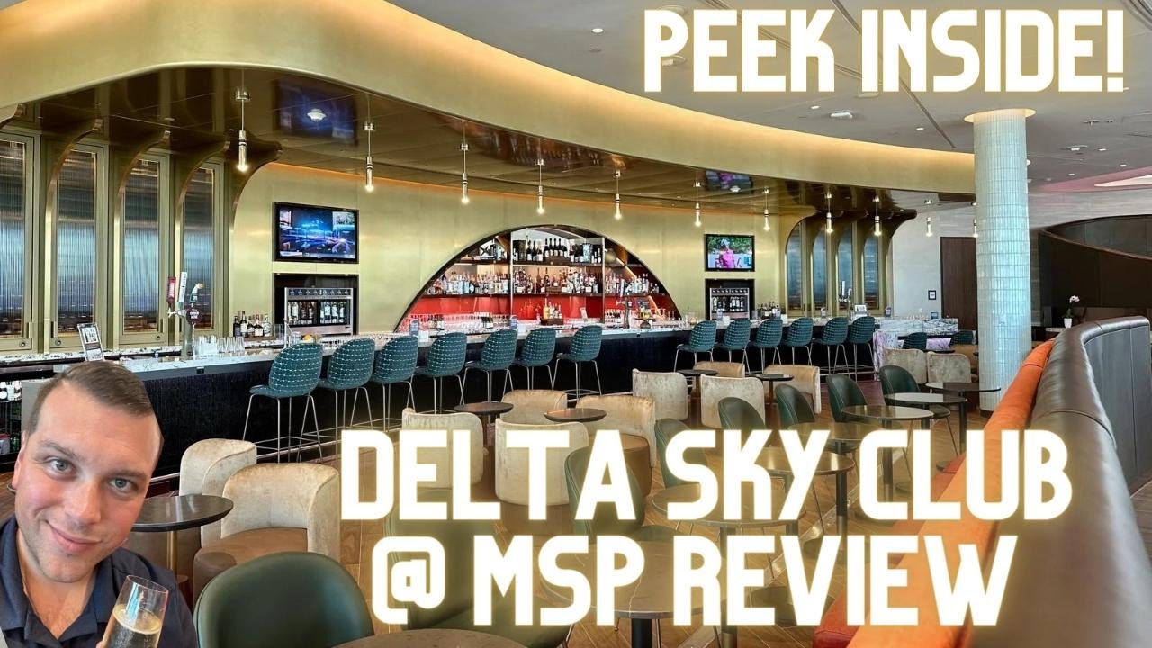 Delta Sky Club MSP Airport Lounge Review ✈️