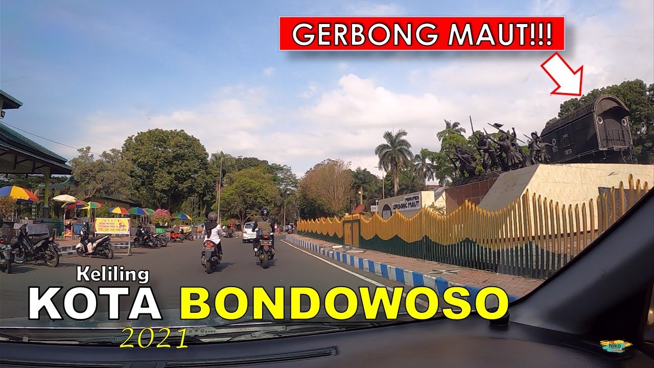 Kota BONDOWOSO - Keliling kota melewati GERBONG MAUT !!!