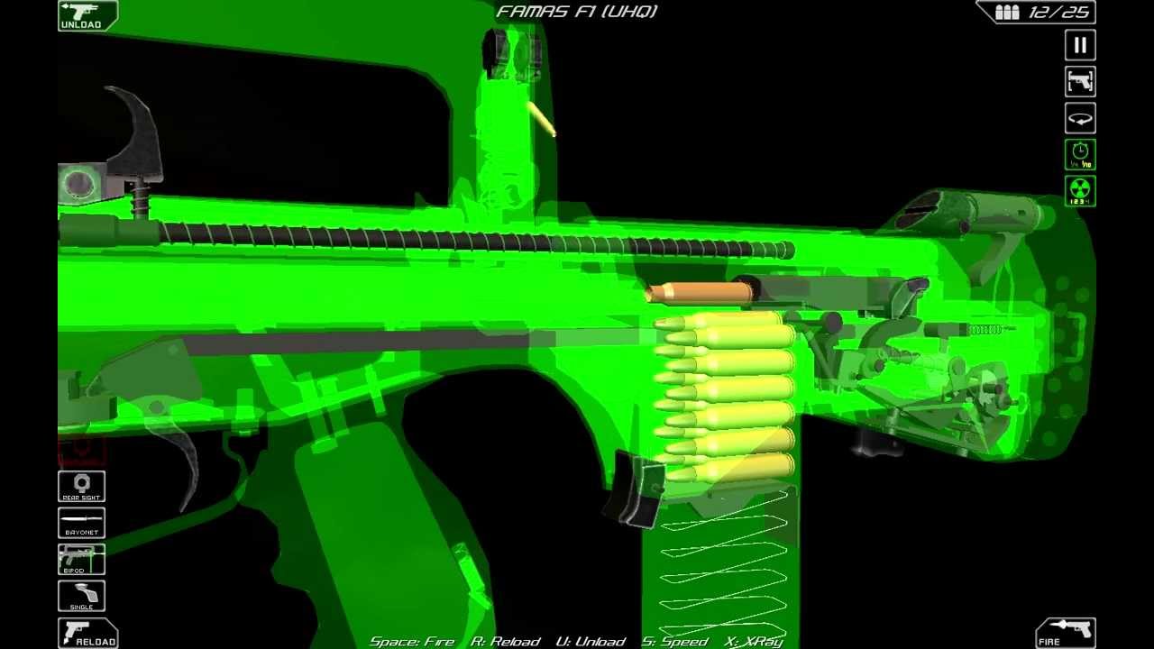 FAMAS F1 (full disassembly and operation)
