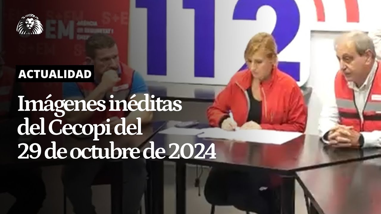 IMÁGENES INÉDITAS | Así fue el CECOPI de la DANA: en un primer momento se habló de mandar una ALERTA