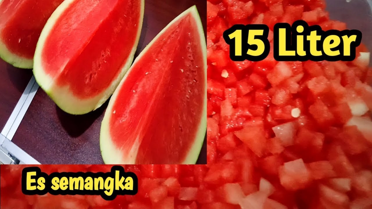 Membuat es semangka 15 liter