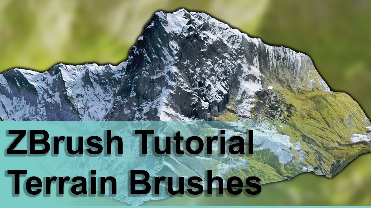 ZBrush Terrain Brushes - Sculpting realistic terrains in minutes
